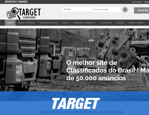 Venha criar um site de classificados online