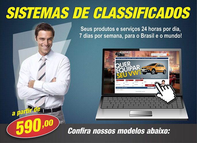 Venha fazer um site de classificados online