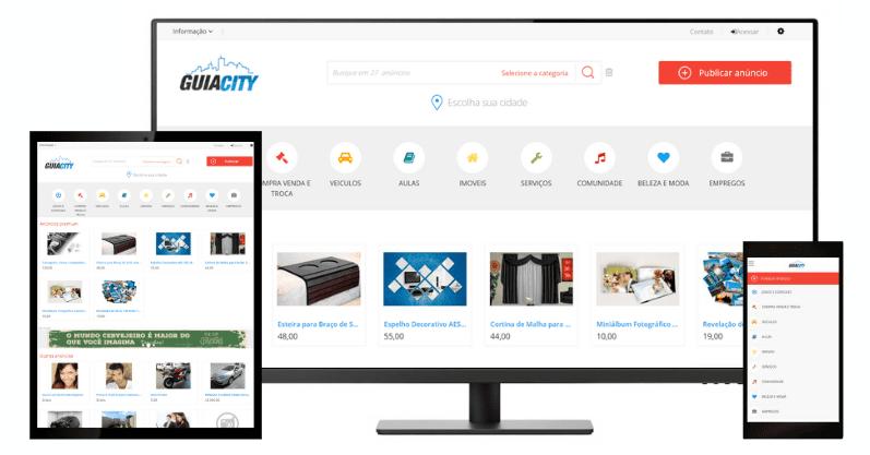 Faça seu site de guia comercial na internet