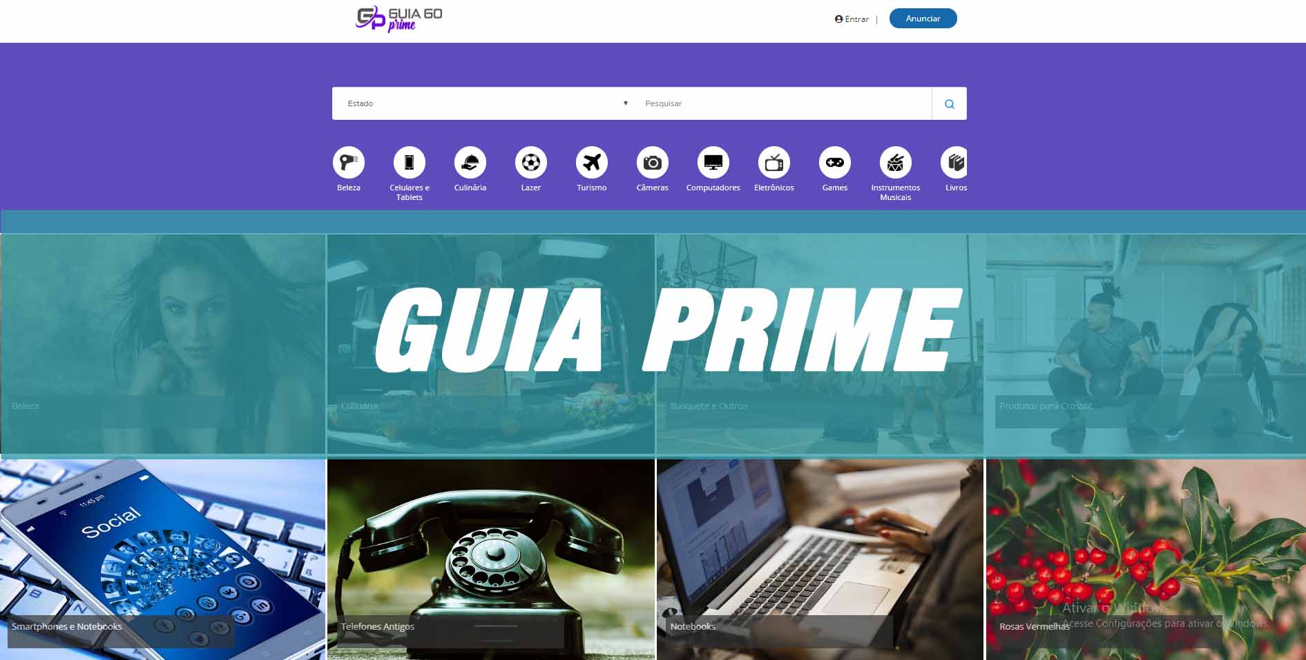 criar site guia comercial online
