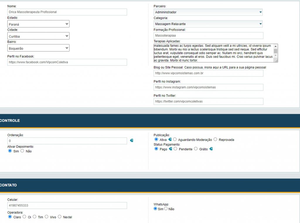 script massagem admin2 script de acompanhantes Venha Fazer seu Site