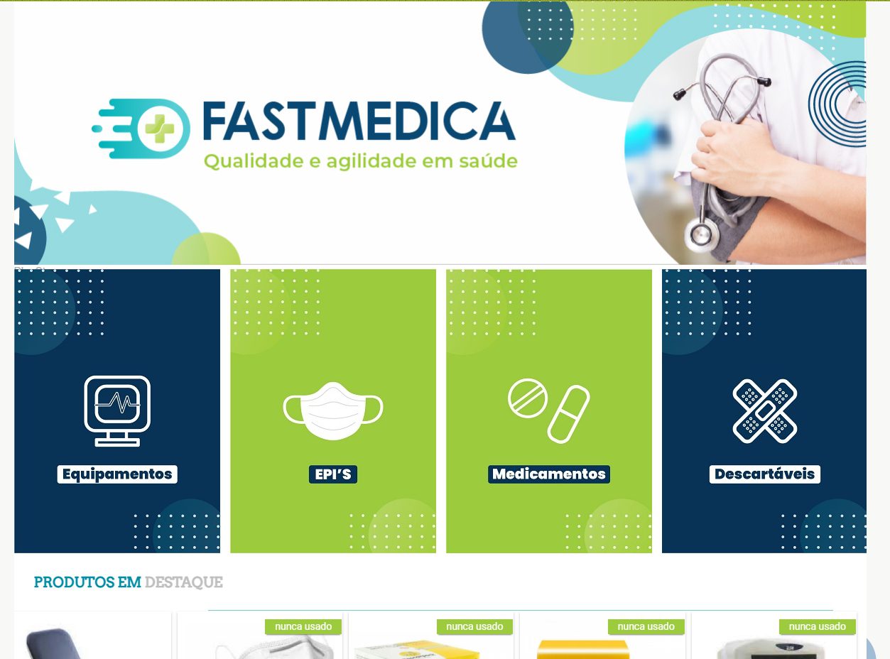 Site Marketplace para a área de saúde e médicos