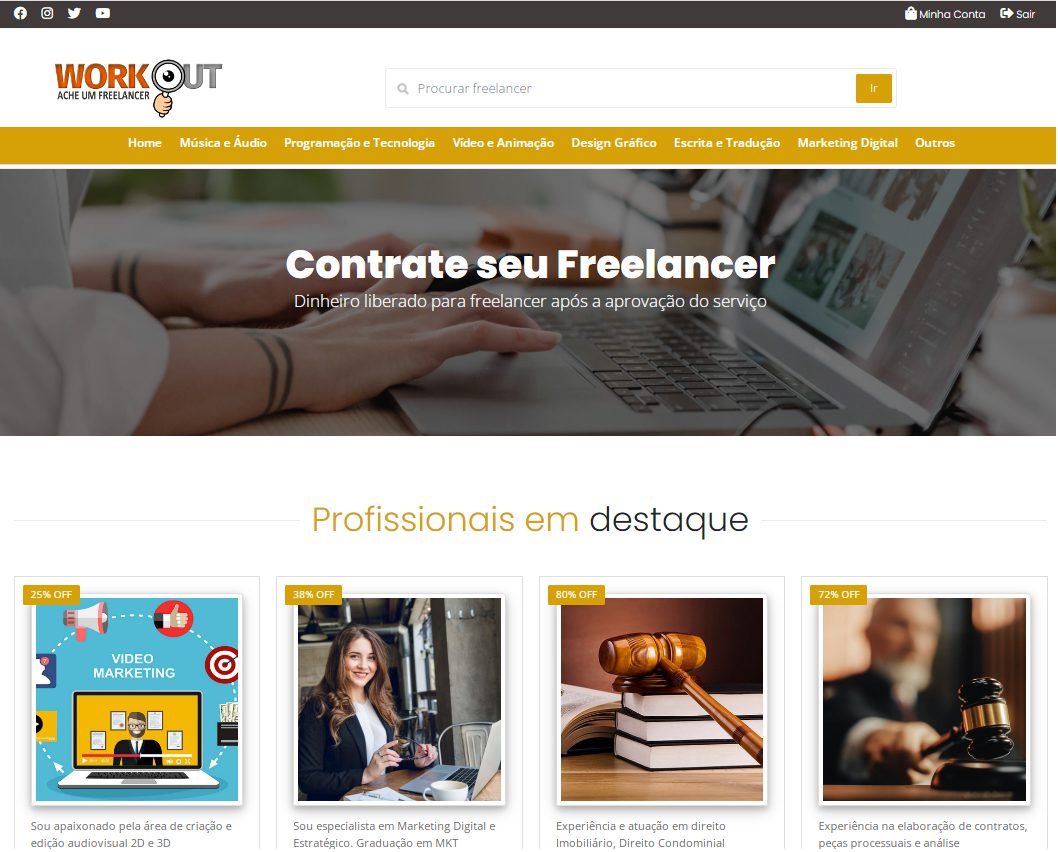 Criar um Site para Freelancers